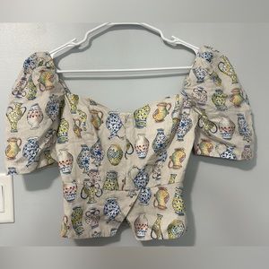 Linen top.